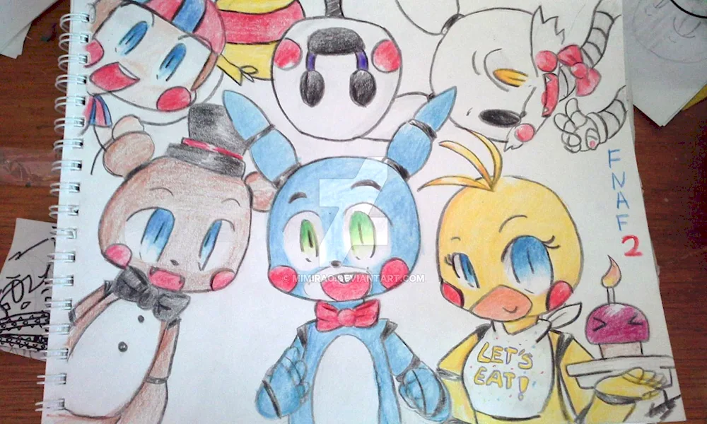 Drawings for drawing FNAF Freddy