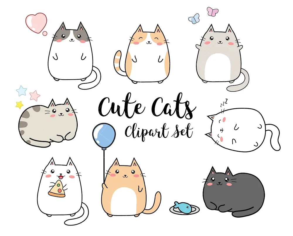 Kitty cats cartoon
