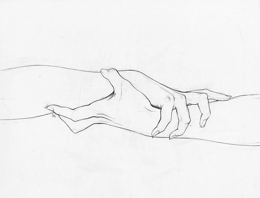 Hand pencil drawings