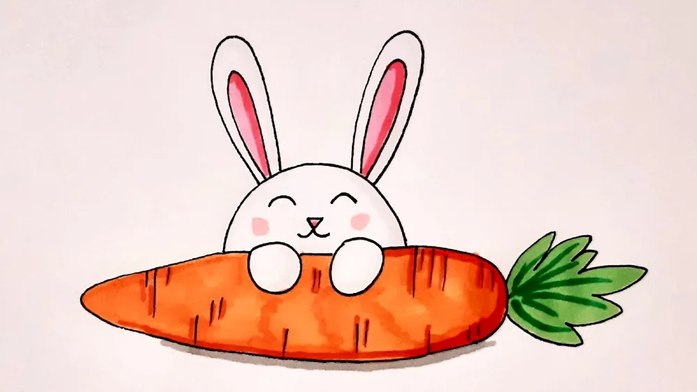 Bunny drawing simple