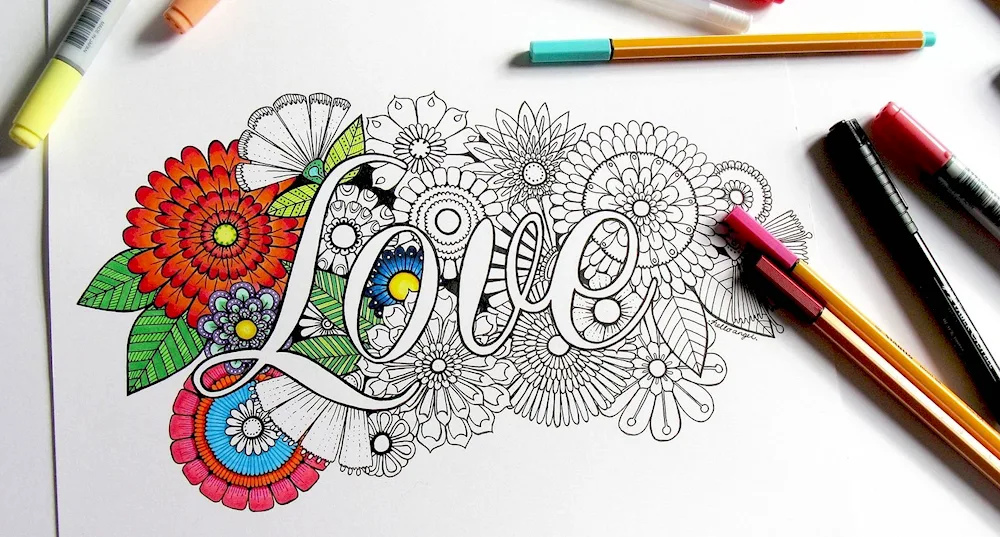 Felt pen drawings