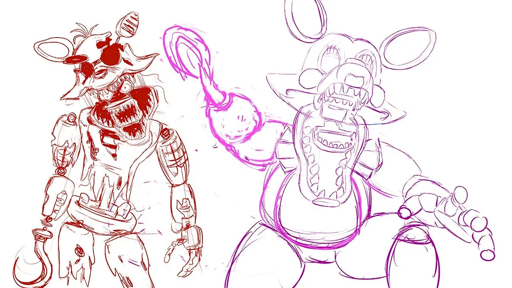 FNAF drawings for drawing