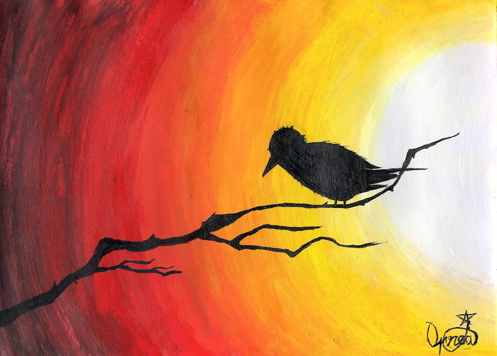 Gouache paintings for drawing