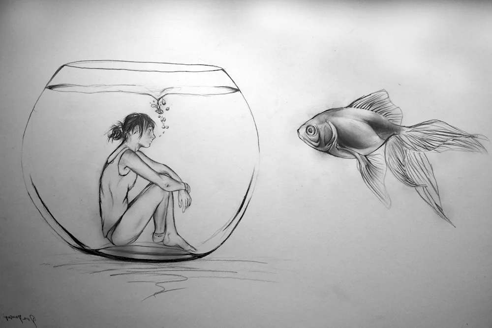Anime pencil drawings