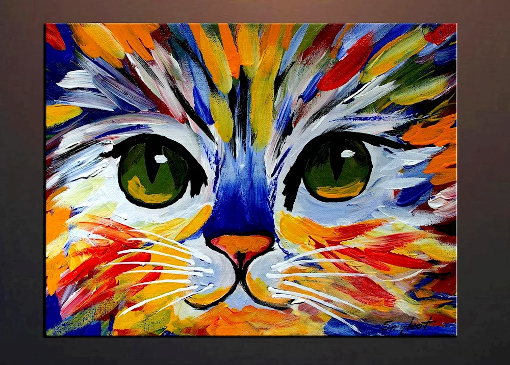 Paintings with paints