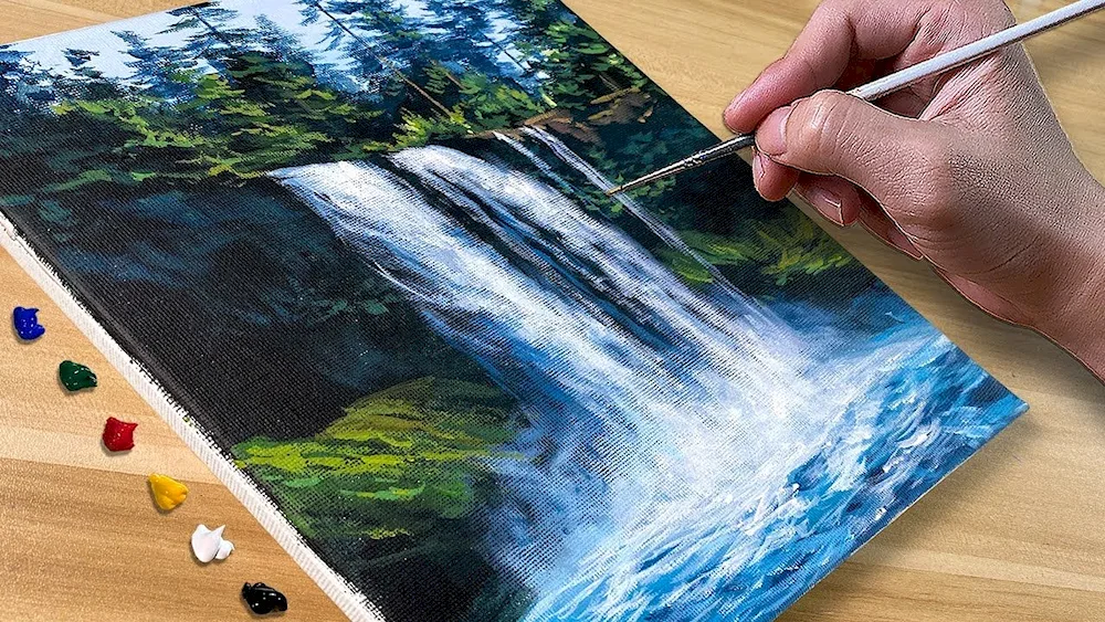 Paintings with paints
