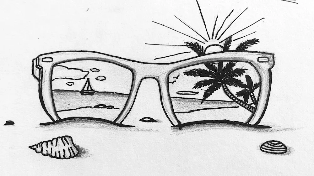 Drawings of summer for sketching