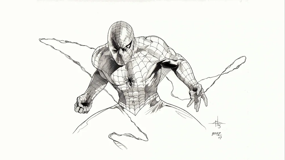 Spider-man drawing