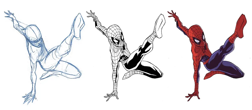 Marvel Spider-Man drawing
