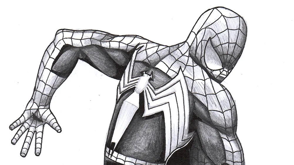 Drawing Marvel spider-man