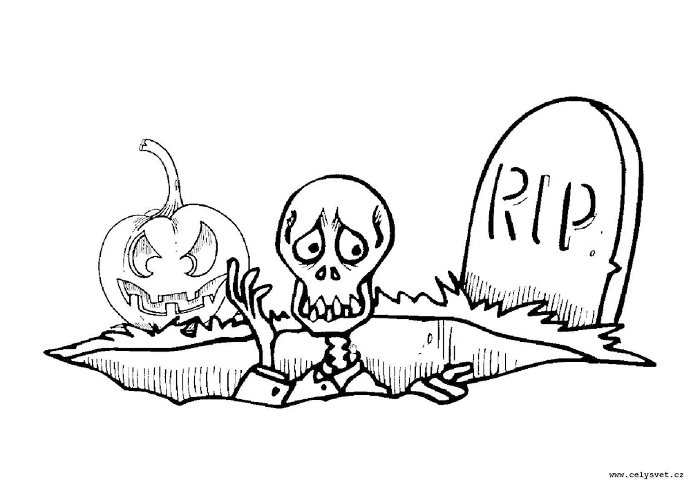 Halloween pencil drawings