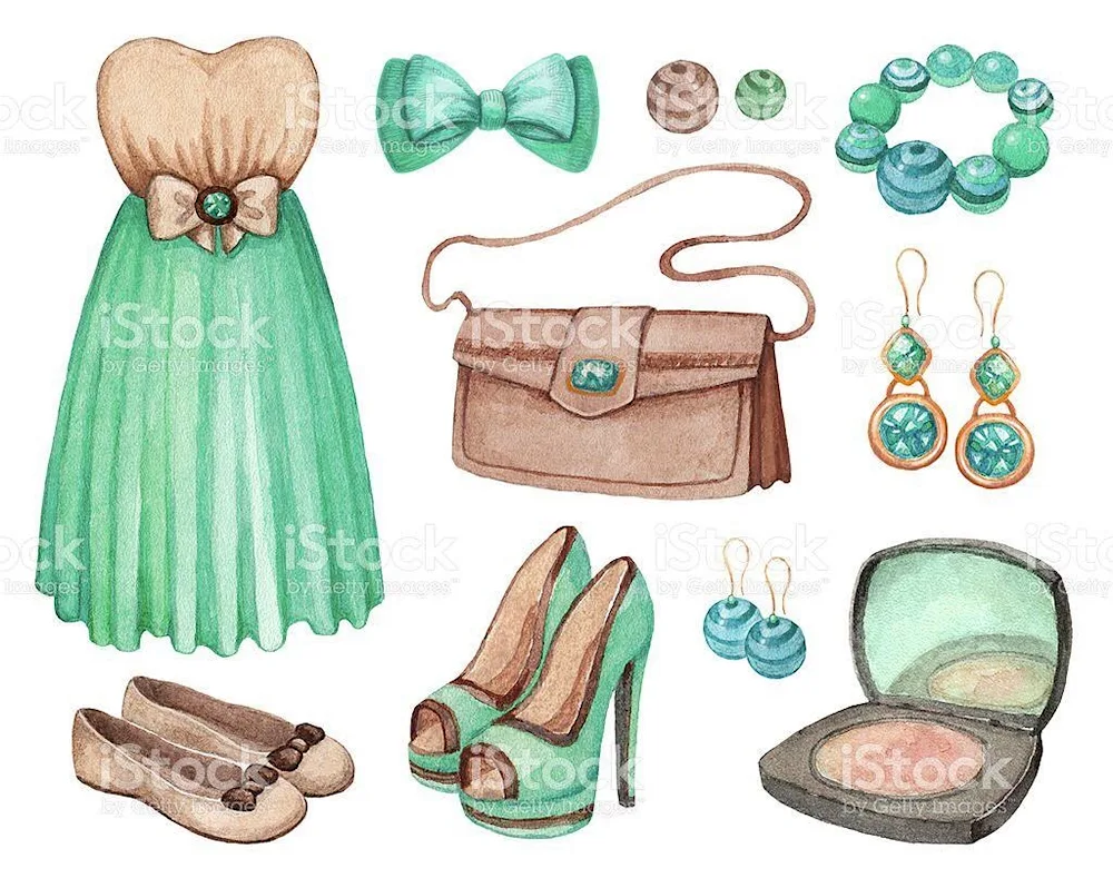 Drawing of clothes for drawing