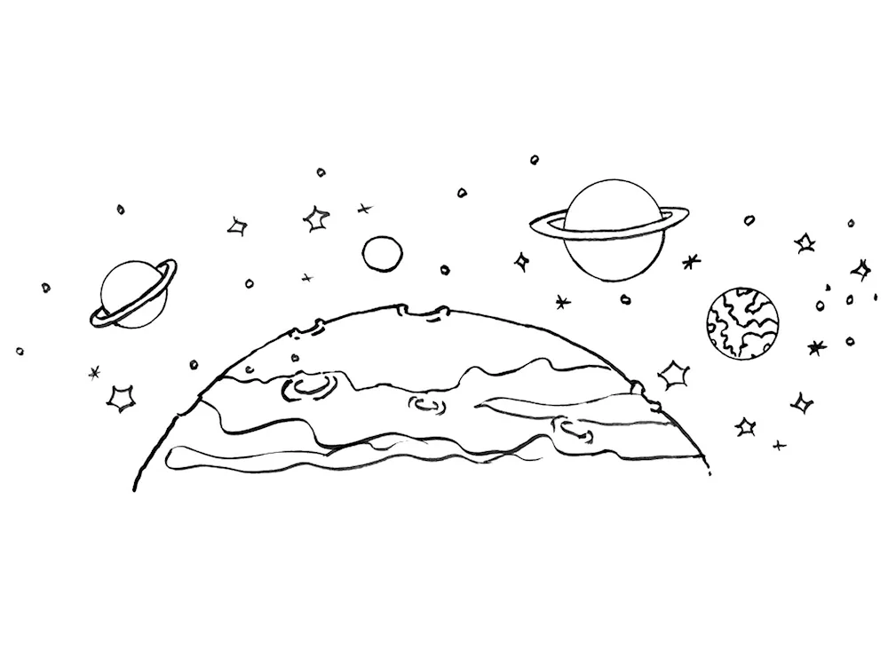 Drawings of planets for drawing
