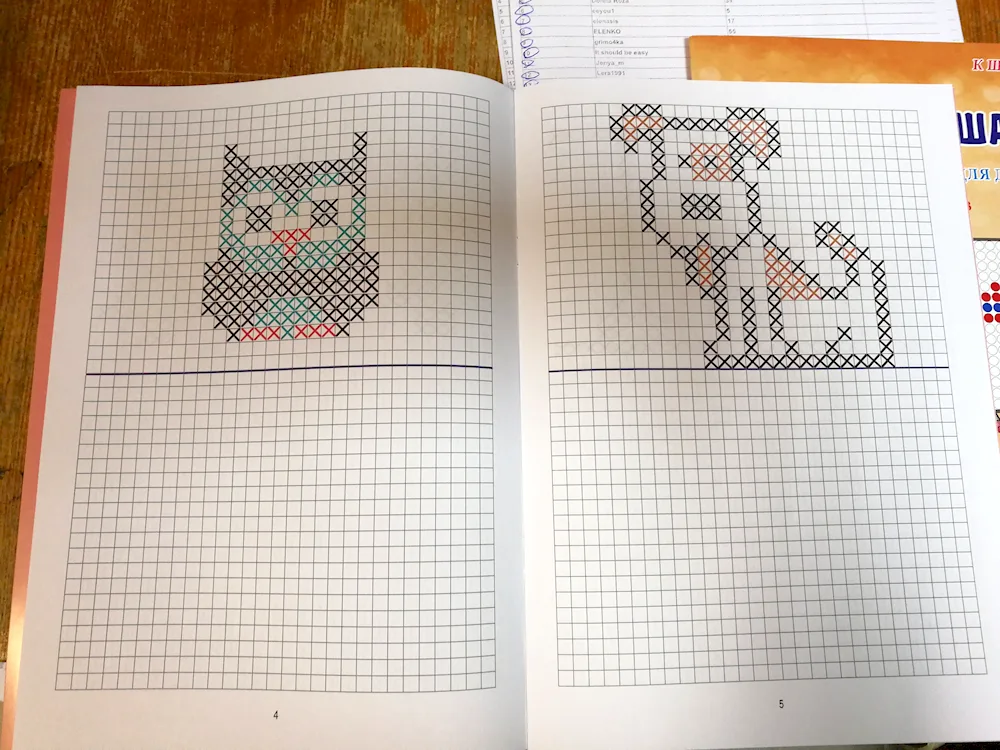 Cell drawings. checkerboard