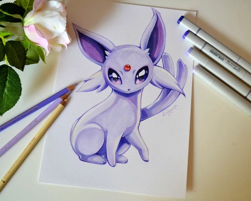 Cute panda pencil drawing