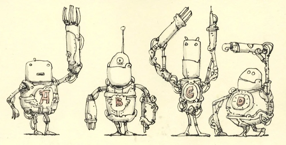 Robot helper. sketch