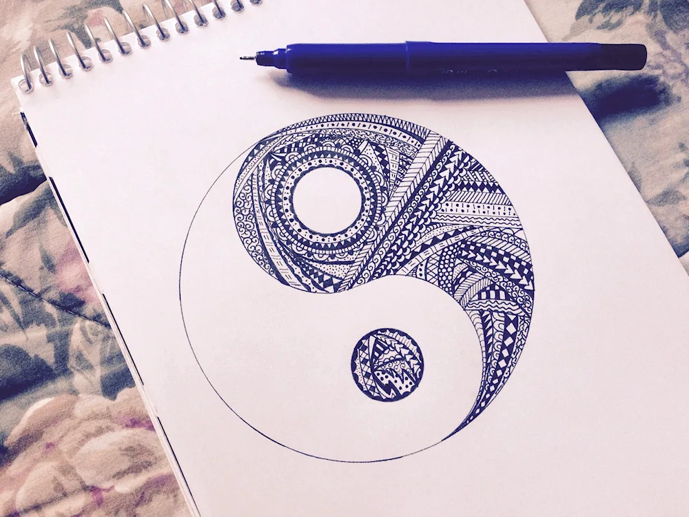 Beautiful felt tip pencil drawings