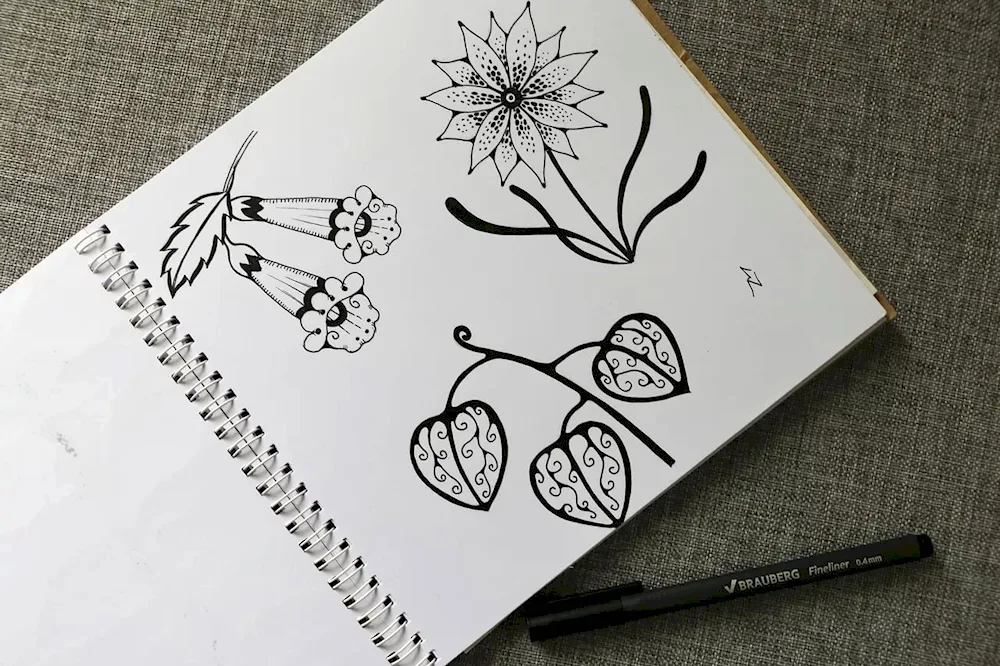 Pencil drawings for sketchbook