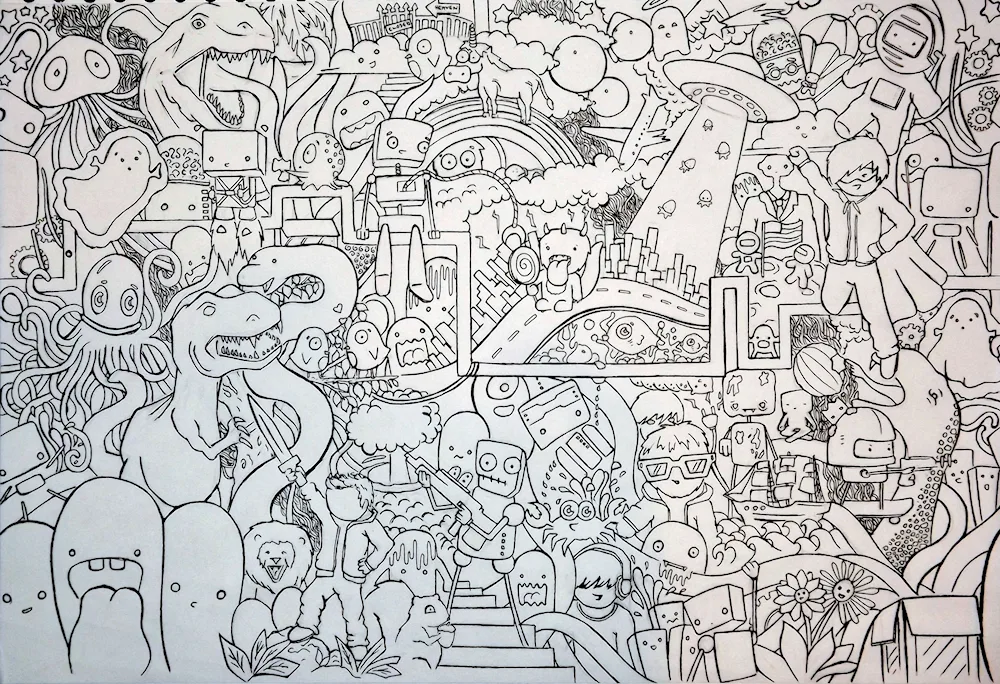 Drawings with lots of details