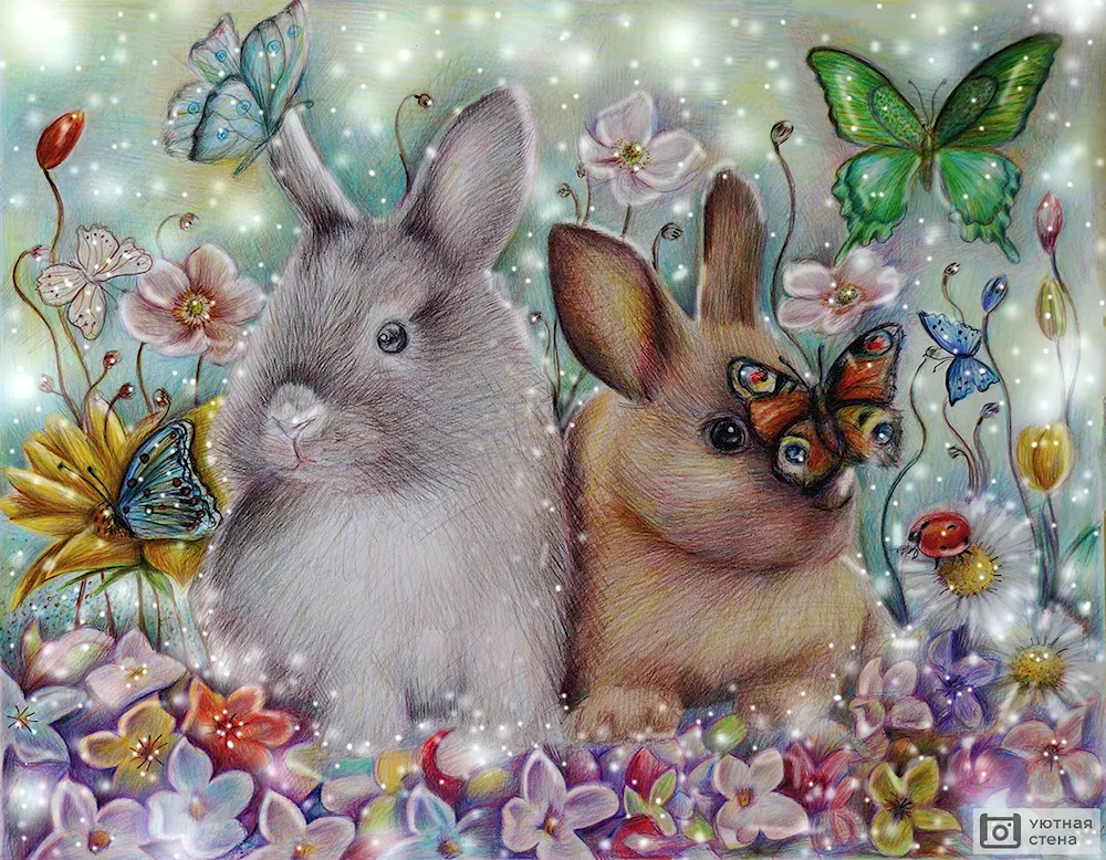 Bunny pictures for 2023 New Year wallpaper