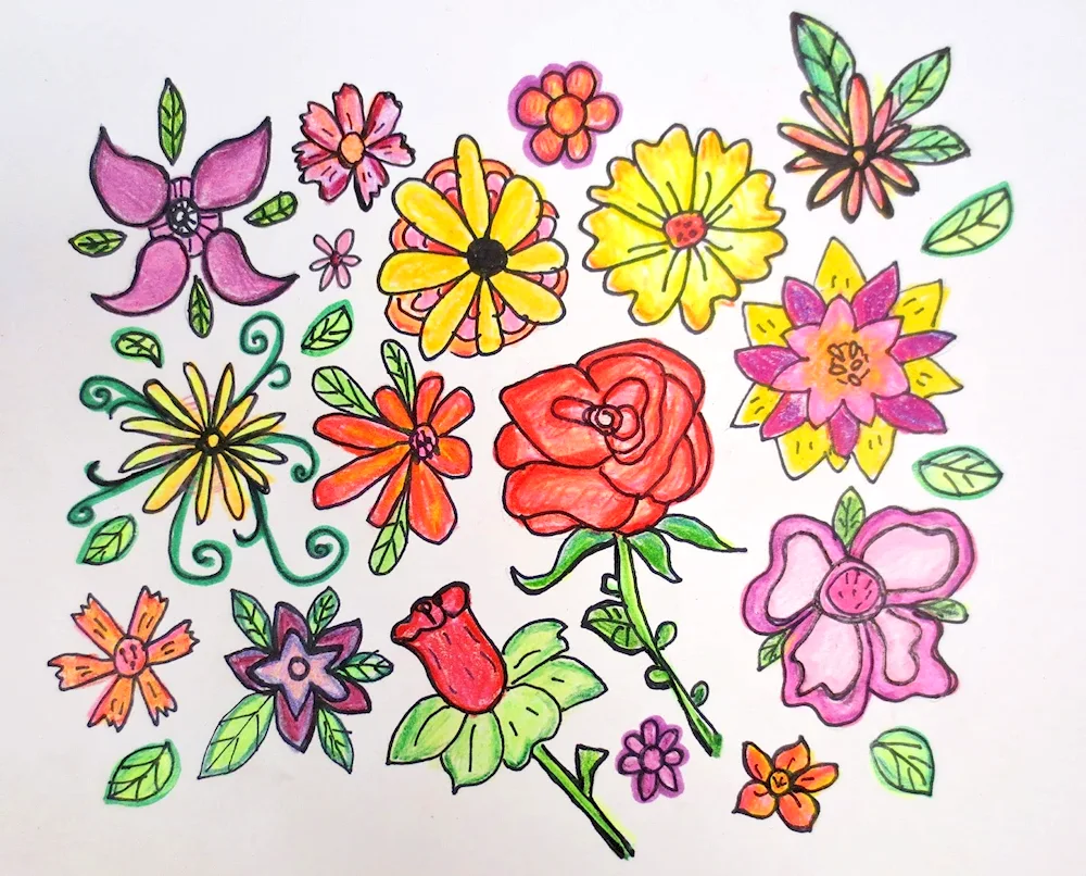 Flowers drawing