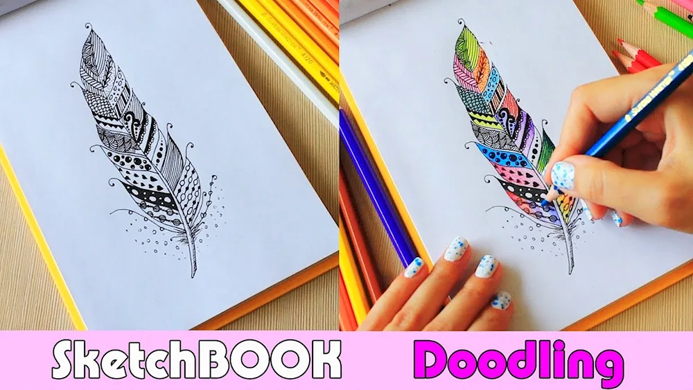 Sketchbook for drawing. Pencil