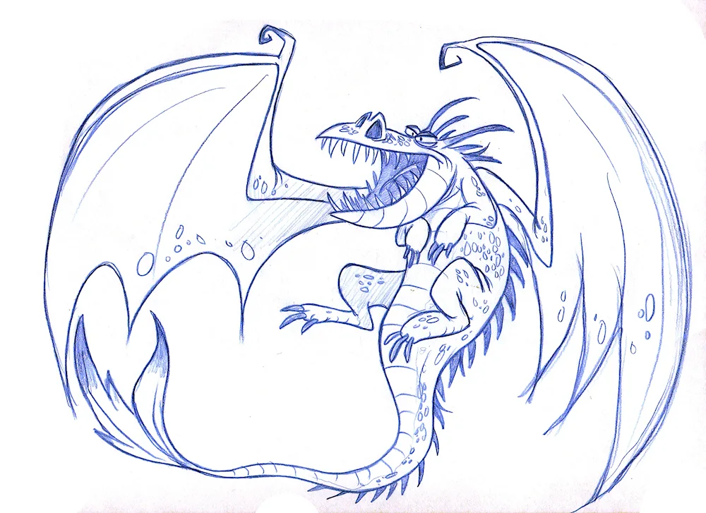 Dragon drawing for drawing