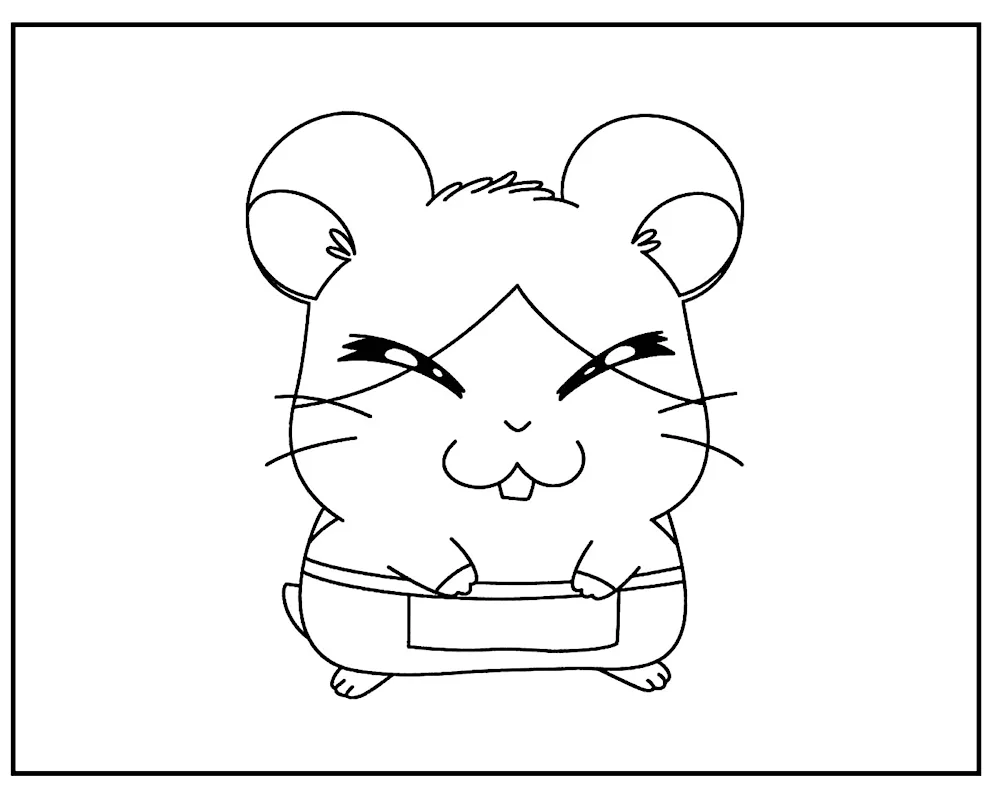 Jungarian hamster drawing