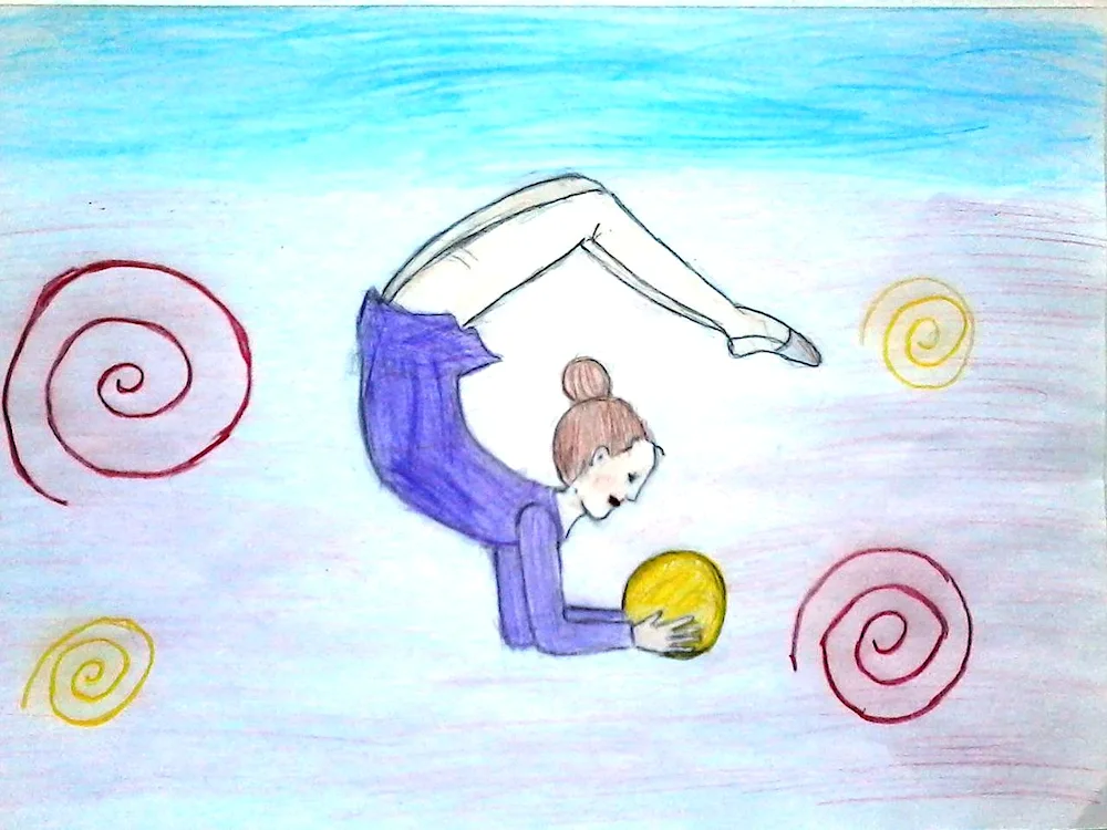 Sports-themed drawing