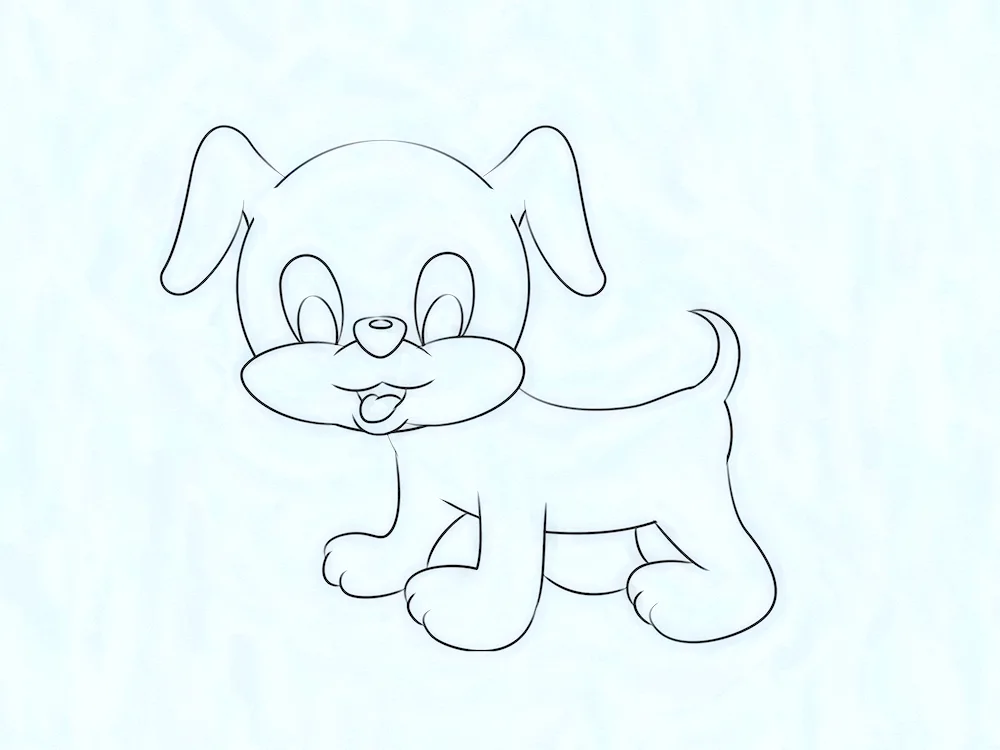 Dog lying down