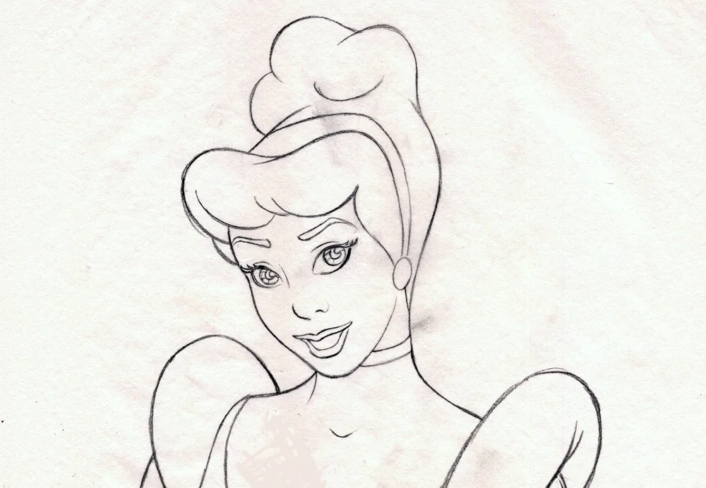 Cinderella drawing for drawing
