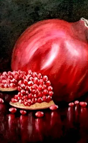Robert Hubert still life pomegranate