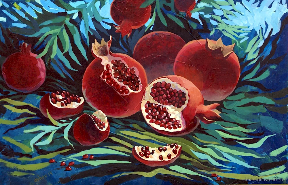 Robert Hubert still life pomegranate