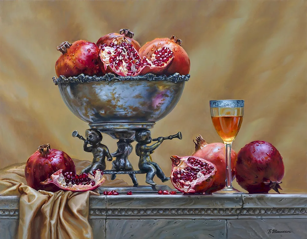 Robert Hubert still life pomegranate