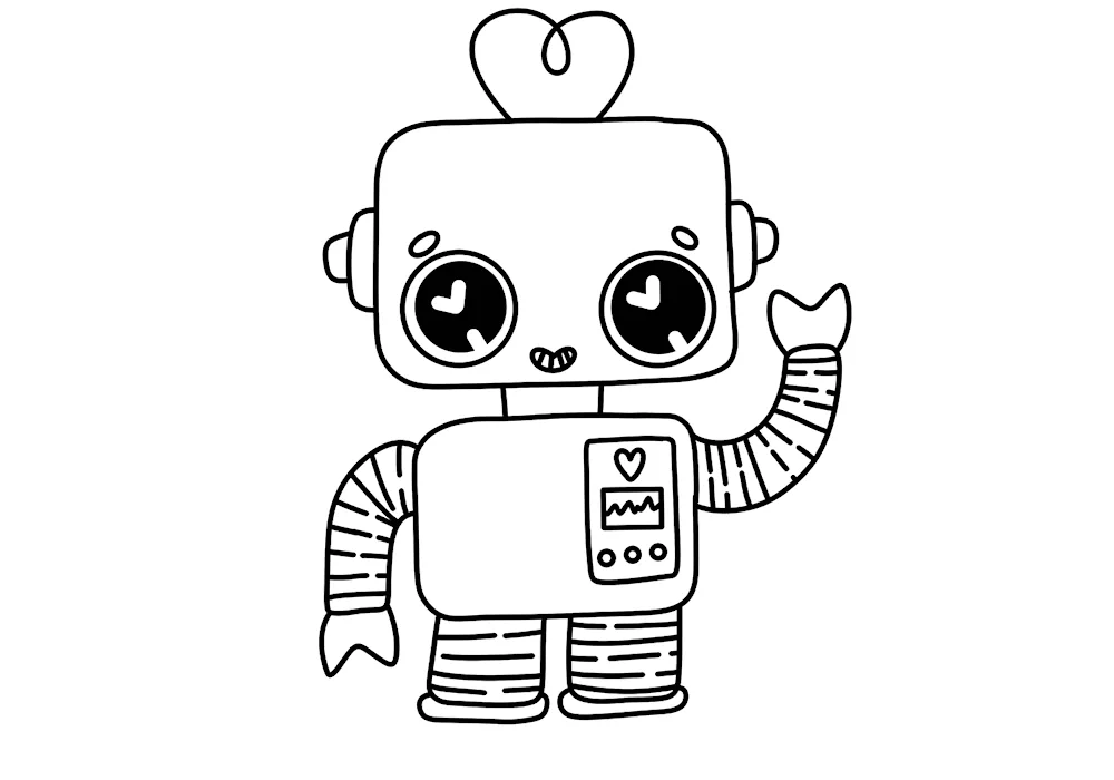 Robot pencil drawing