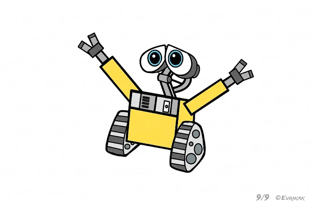 Robot drawing in pencil