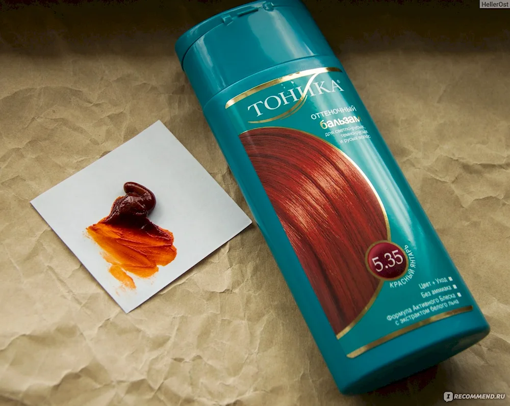 Red Amber hair tonic colour