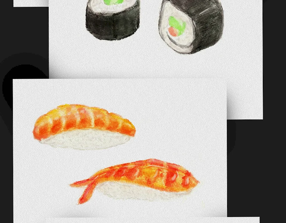 Kawaii rolls sushi