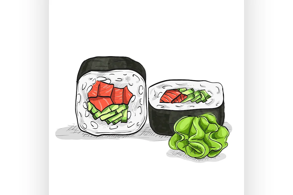 Food sketch easy