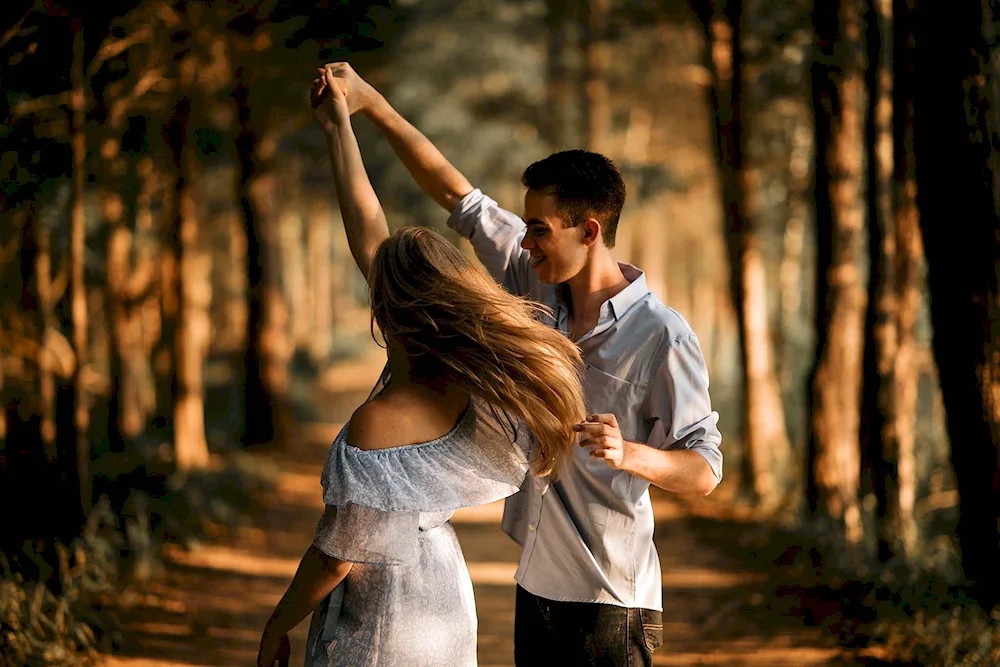 Romantic photo of love