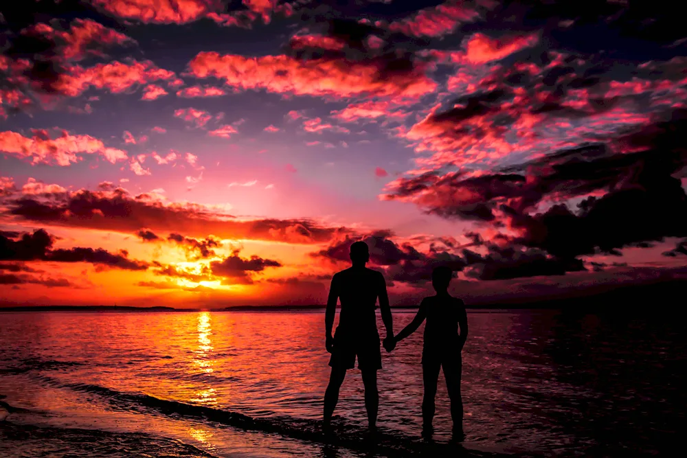 Romantic sunset