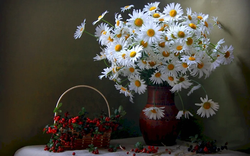 Chamomile bouquet Krupskaya