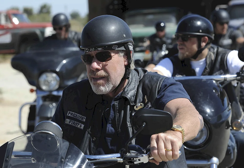 Ron Perlman biker