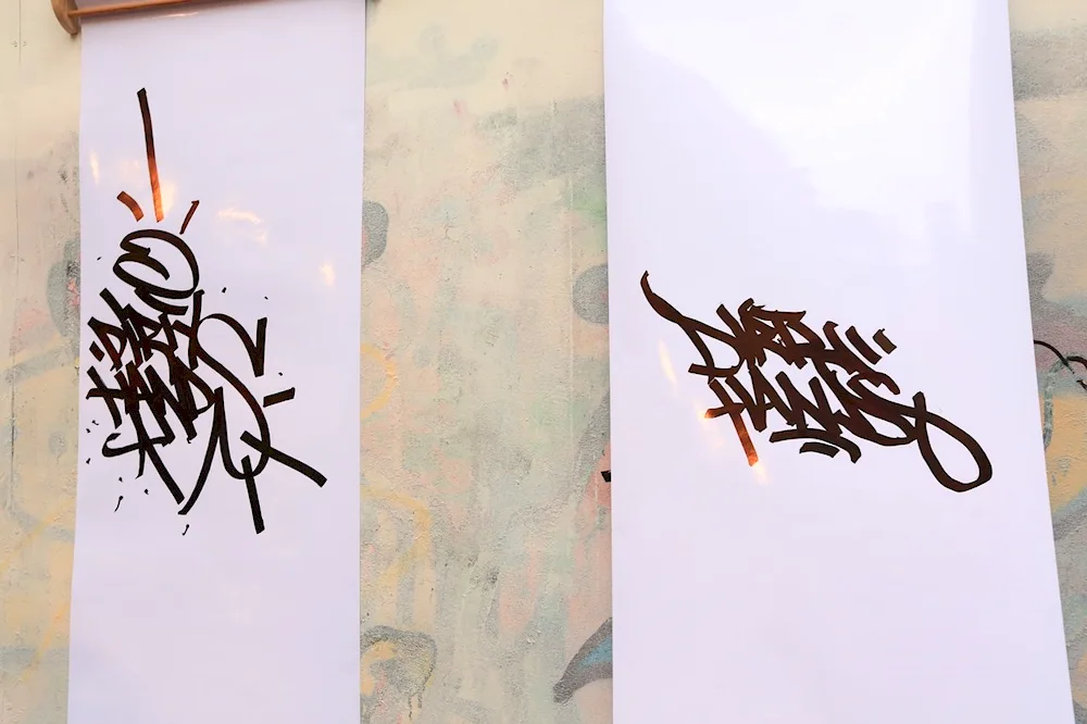 Graffiti marker painting