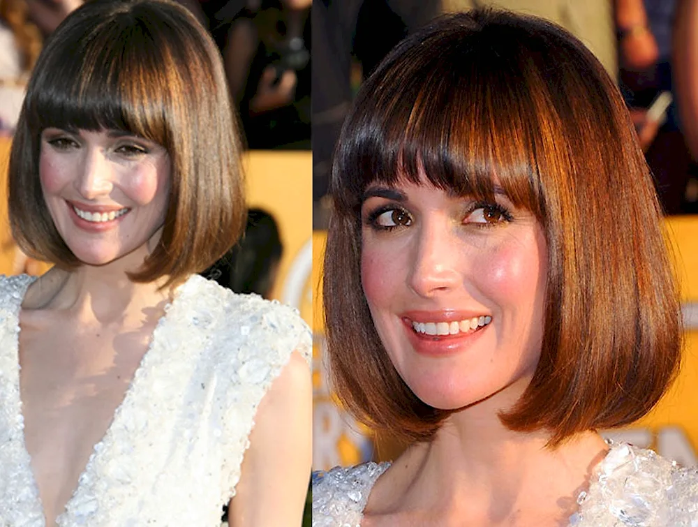 Rose Byrne with bangs