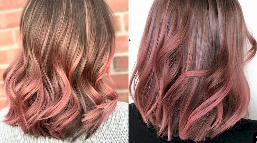 Rose Gold balayage