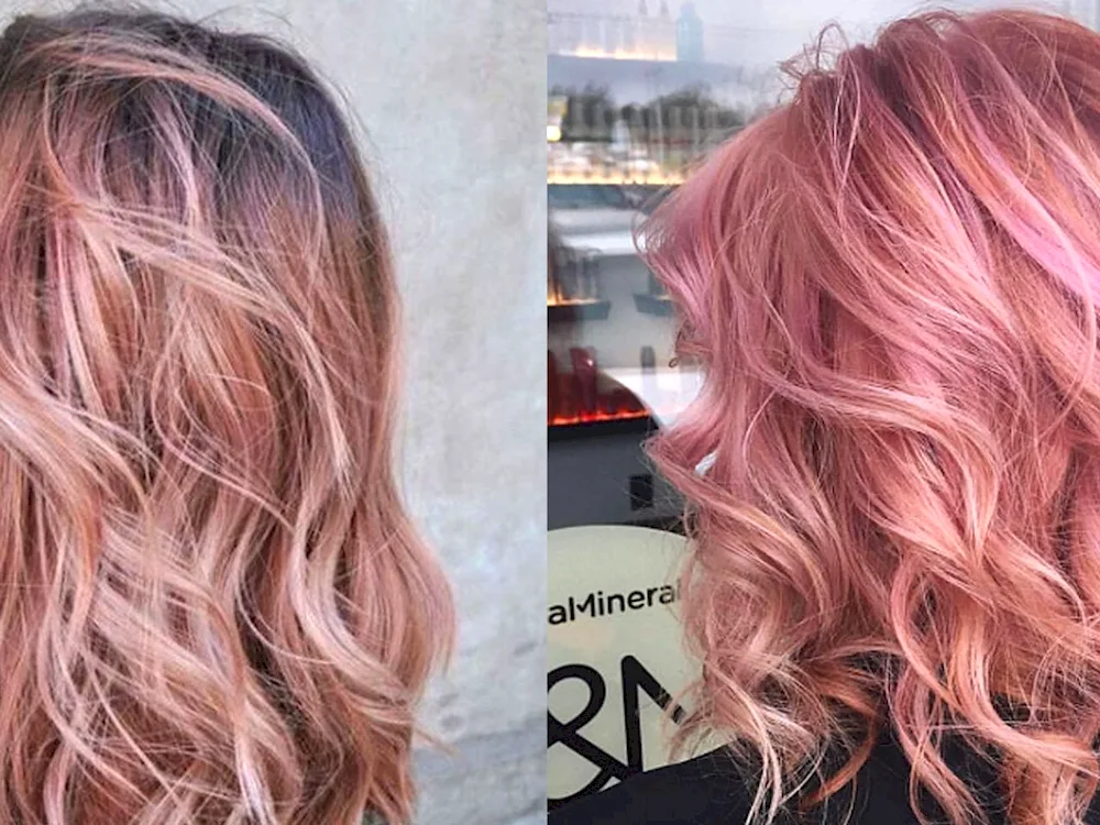 Rose Gold Balayage