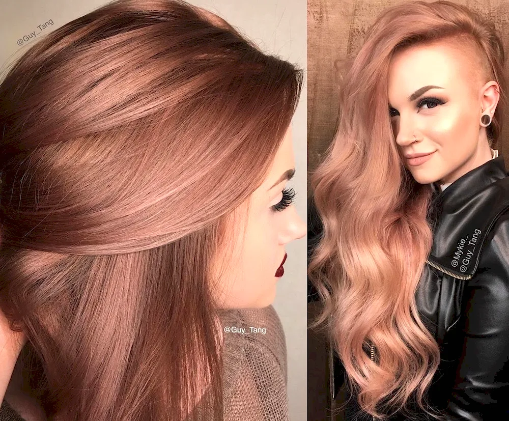 Rose Gold hair colour