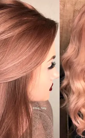 Rose Gold hair colour