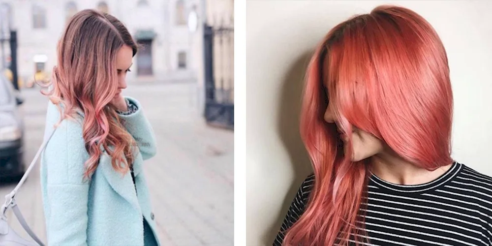 Rose Gold hair colour